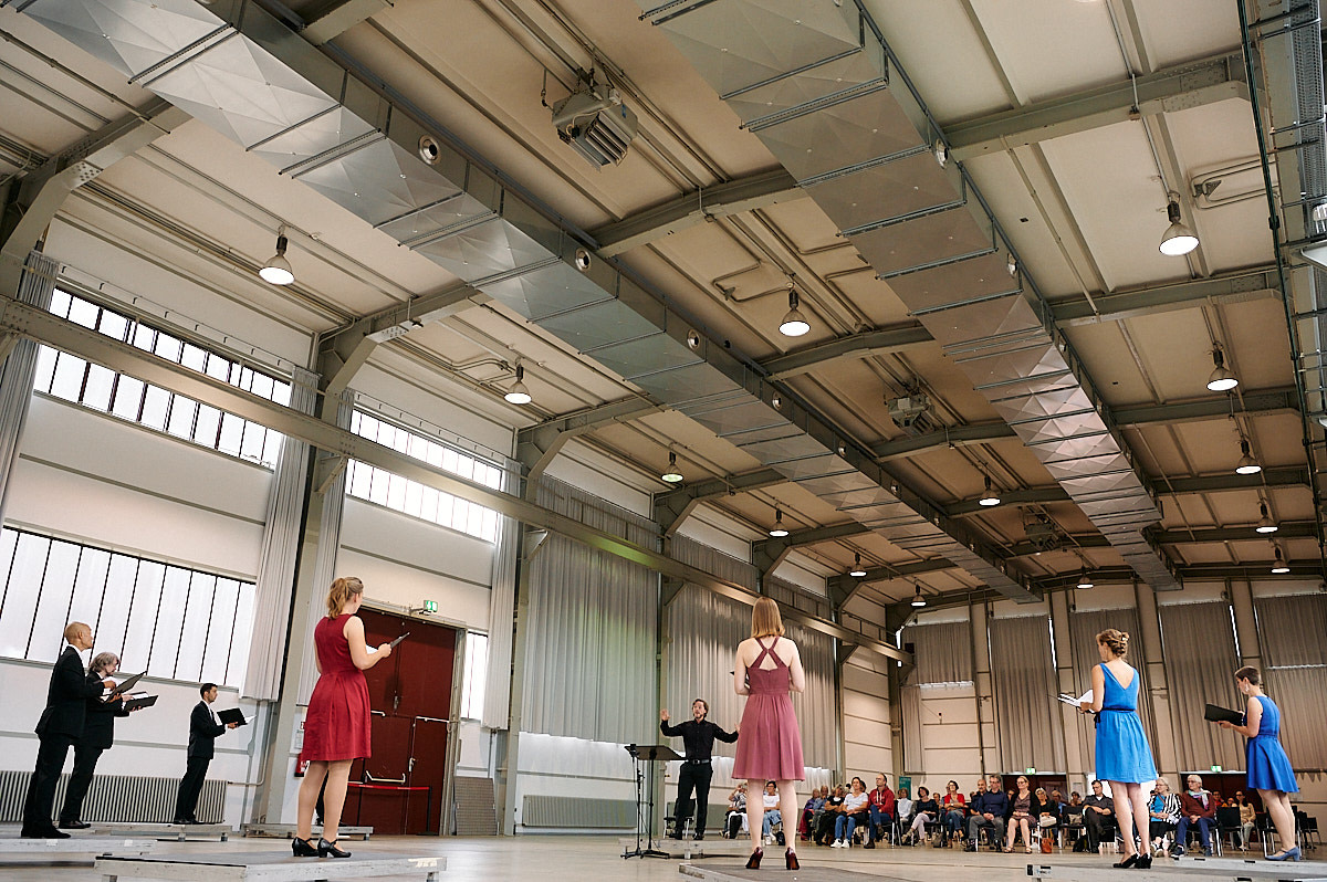 Chorwerk Ruhr singt in der Zeche Zollverein